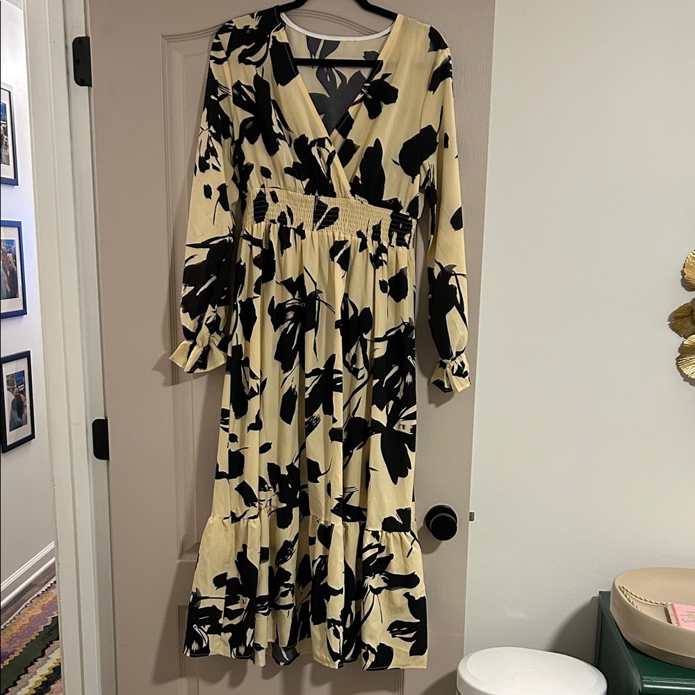 Floral Print Wrap Dress